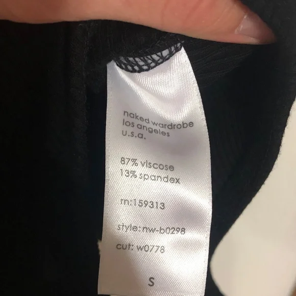 Naked Wardrobe black tank bodysuit - Picture 2 of 3